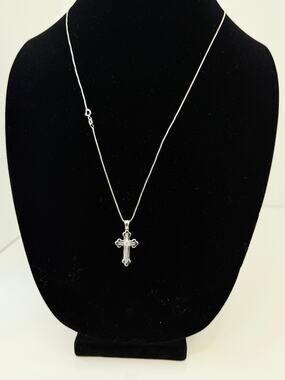 Cross Pendant Fine Chain Necklace